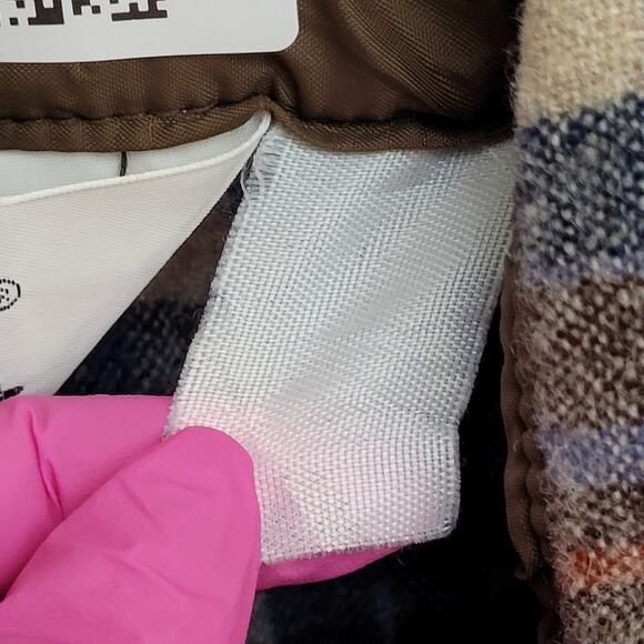 Vintage 90s Woolrich Shadow Plaid Button Shirt Medium 20x29 Flannel - Picture 5 of 11